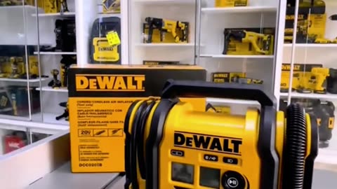 DEWALT DCC020IB 20V MAX Tire Inflator – Portable Air Compressor with Auto Shut-Off & LED Light
