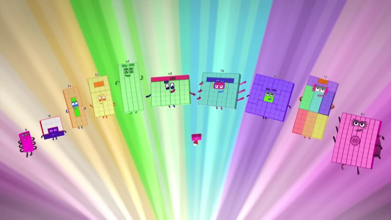 Reunión de los Superochos - Tabla del 8 - Numbersblocks