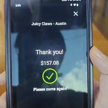Juicy Claw Restaurant Payment | Tech & Dining Vlog