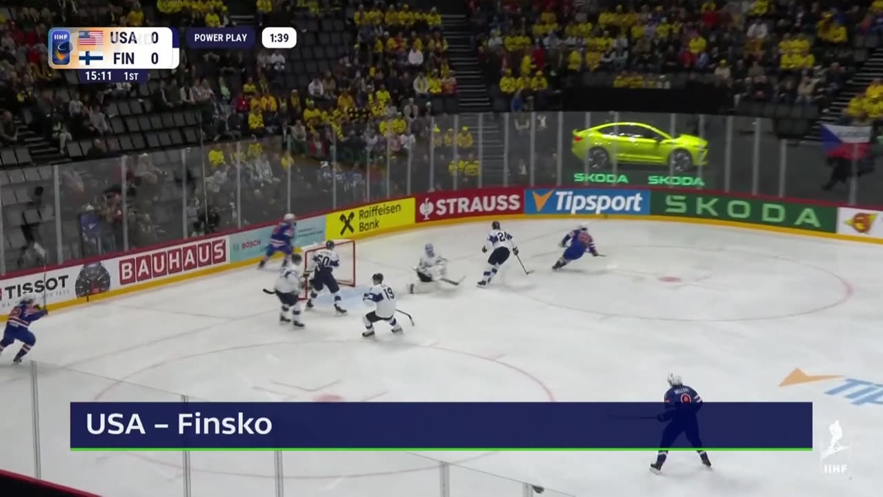 USA vs Finsko - čtvrtfinále MS 2025