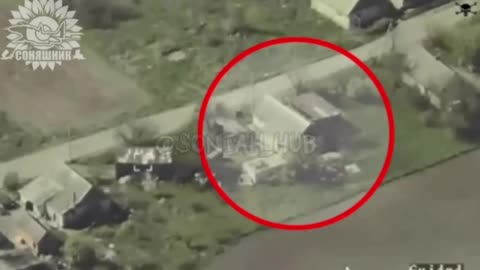 🇺🇦✈️💣 MiG-29 with AASM HAMMER bomb struck on Russian battalion Headquarters in Pidhirne