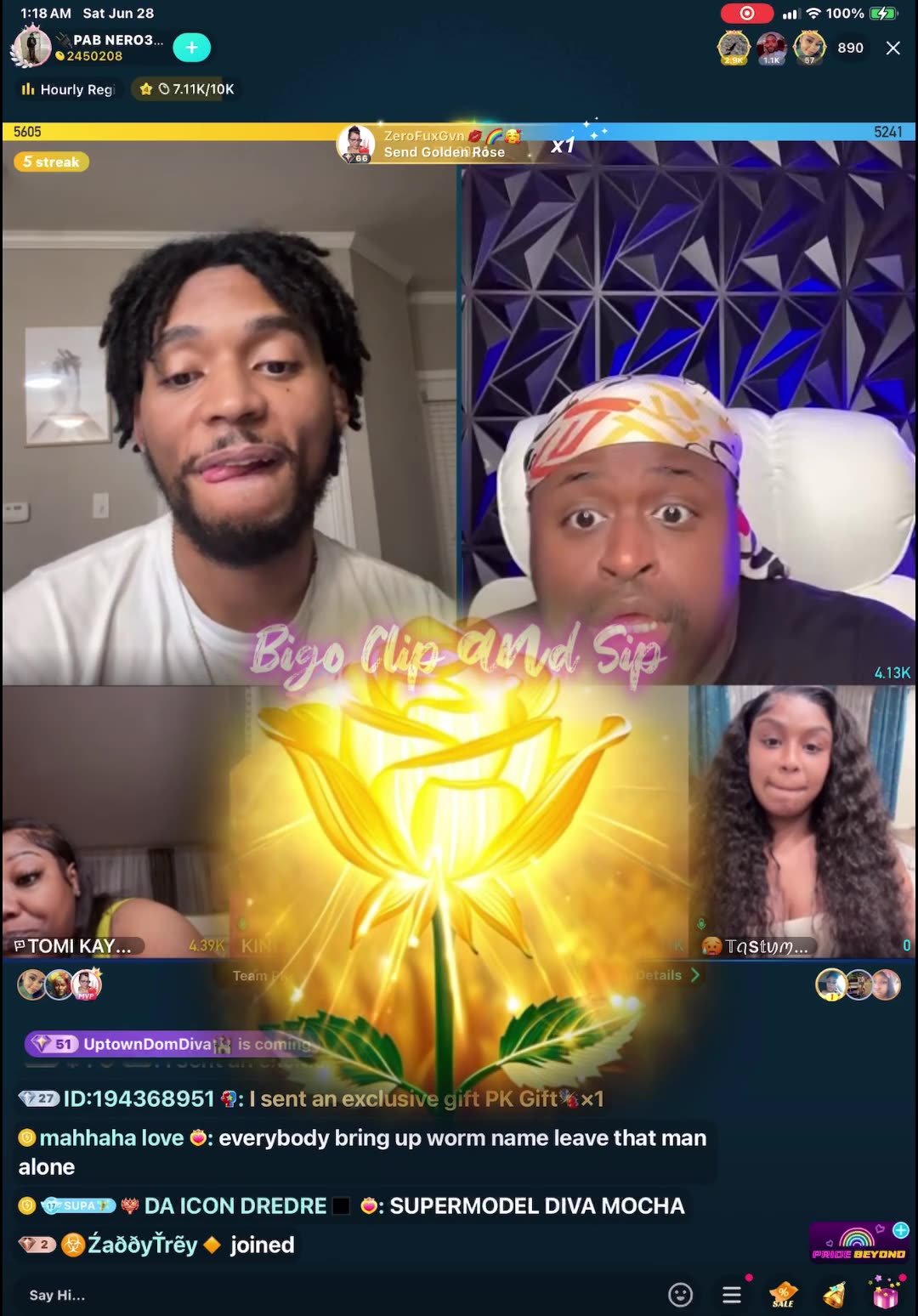 Supa gives his POV on cast being paid-goes into a team PK 6/27/25 #bigoclipandsip