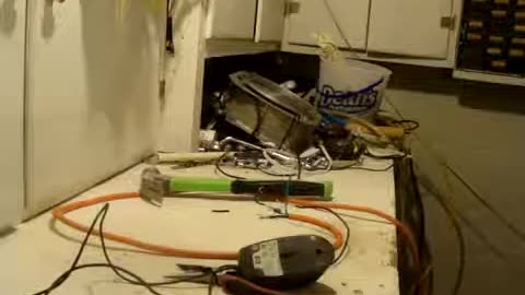 computer mouse popped with 240 volts and smashed