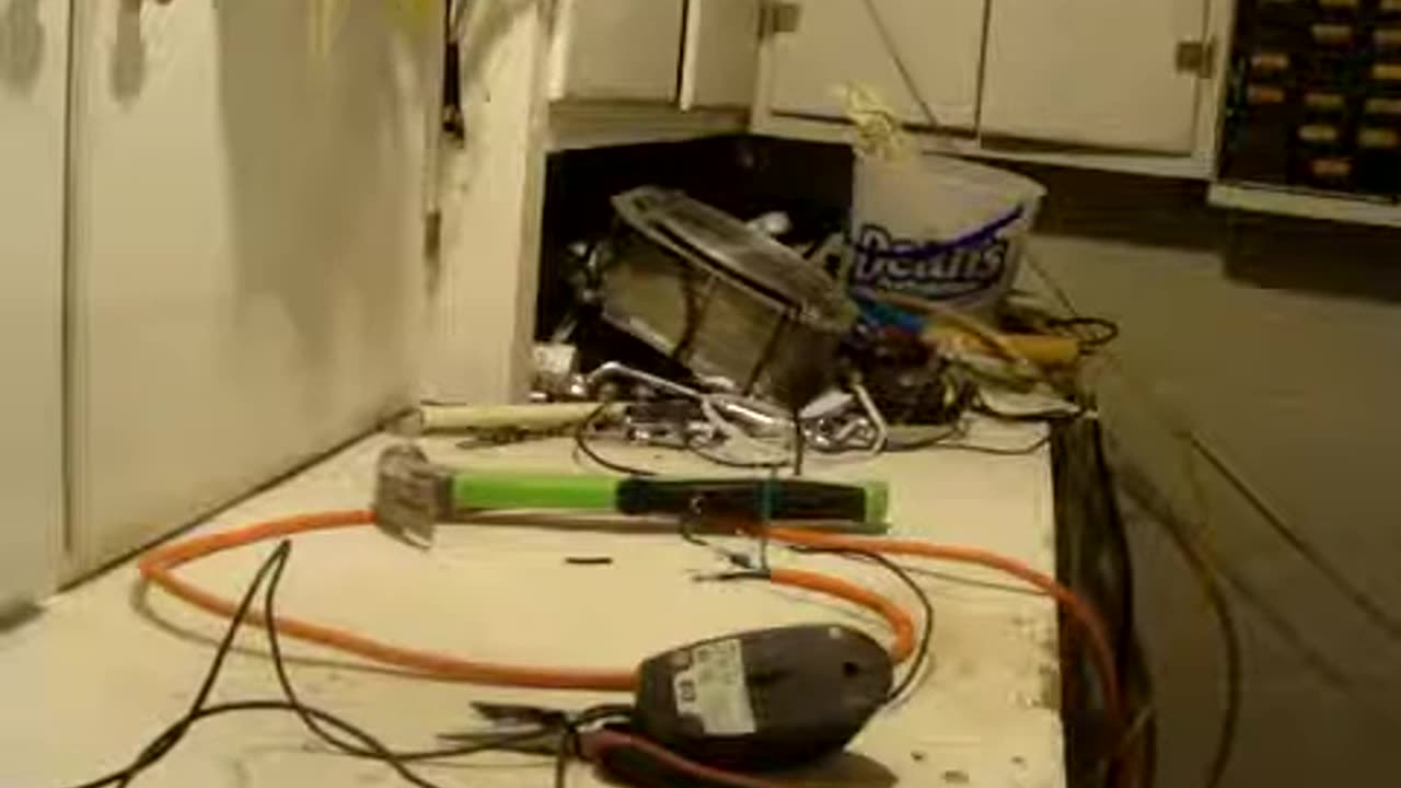 computer mouse popped with 240 volts and smashed