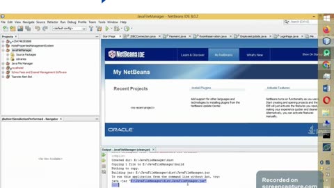 Student Work (Project) | PROG1400 Java Swing File Manager UI Output | Sheridan College