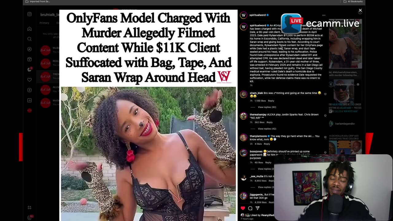 OF Model Arrested - $11k Client Saran Wrapped ?!