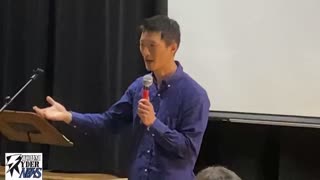 Davis Lim April 20, 2024 in Duncan BC at BCTownHalls 2024 Town Hall