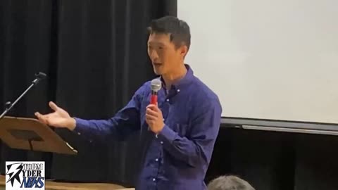 Davis Lim April 20, 2024 in Duncan BC at BCTownHalls 2024 Town Hall