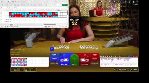 Baccarat - Had to quit flat betting and switch to LCS NR to recover