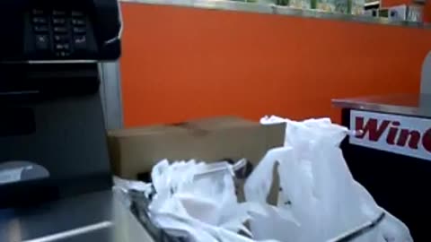 Sound of machine at checkout taking money, so loud!!!