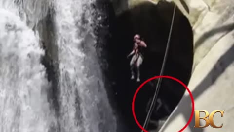 California man rescued after being trapped for 2 days behind waterfall
