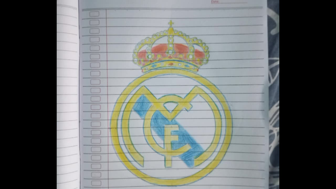 Drawing real Madrid logo