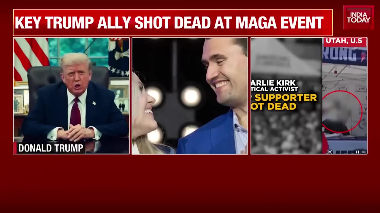 Donald Trump Ally Charlie Kirk Shot Dead On Camera At MAGA Event In Utah |US Crime News