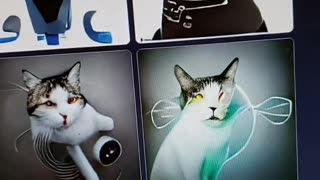 Artificially intelligent cats and dogs predicting the future.