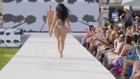 Sofia Wicky In Slow Motion | Breezy Bowl Swim Week 2024 | Fashion Show