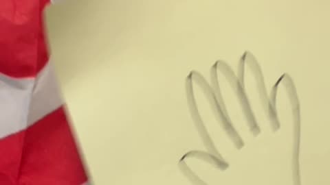 Small paper hand with Chick-fil-a