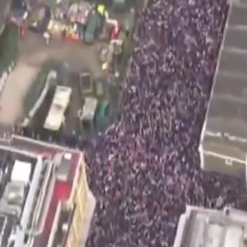 Over THREE million patriots hit central London today