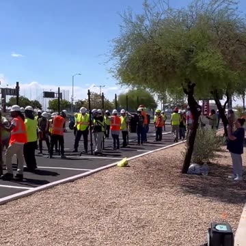 MASSIVE non-scalable fencing is going up around the site of Charlie Kirk’s memorial in Arizona