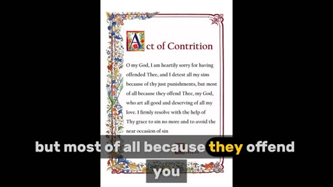 Act of Contrition (Traditional)