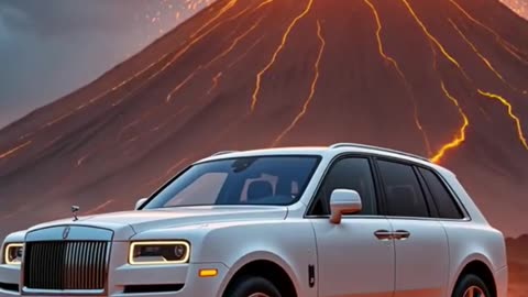 Volcano Erupts Around Rolls-Royce Cullinan – Luxury Meets Lava!