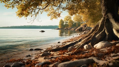 Lake Shore Waves | 5 Hours of Relaxing Water Sounds for Sleep, Study, and Meditation