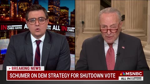 MSNBC is having a full-on meltdown because Schumer caved to Trump on the shutdown