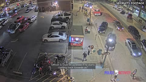 Colorado Springs officer fires on fleeing suspect carrying two guns