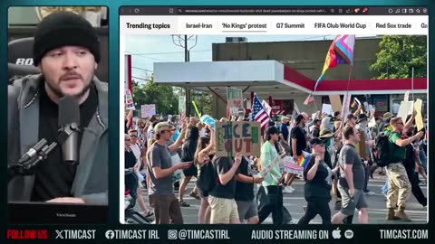Liberal NO KINGS Organizers SHOT Innocent Man In Panic, Antifa Man ARRESTED, Left DEFENDS Shooters