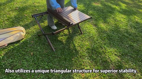 wildness outdoor camping egg roll foldable table