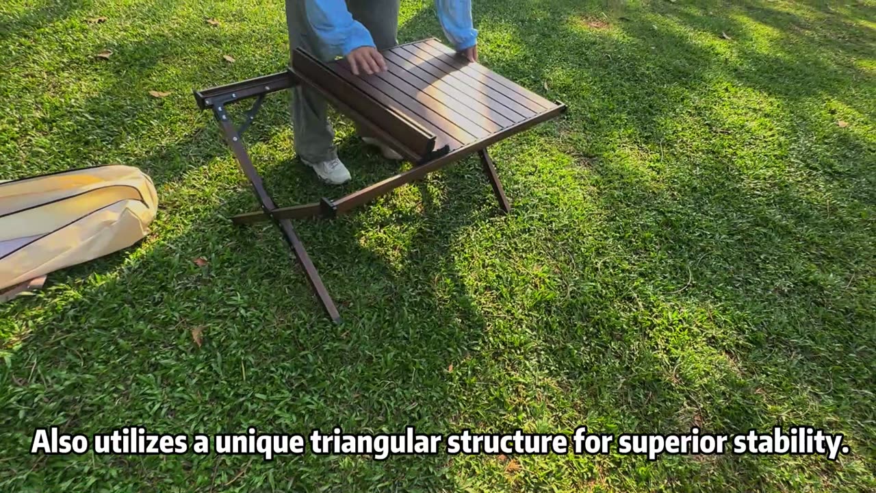 wildness outdoor camping egg roll foldable table
