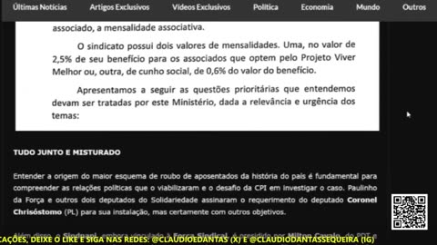 SINDICATO do IRMÃO de LULA está na ORIGEM do ROUBO dos APOSENTADOS