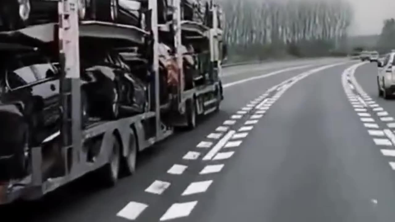 Don't Miss This! 🚛 Open Car Shipping Adventure on the Highway!