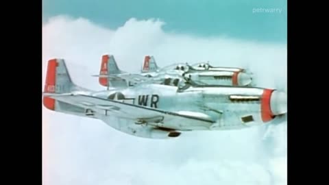 World War II in Colour - Legendary NA P51 Mustang & Consolidated B24 Liberator in Motion