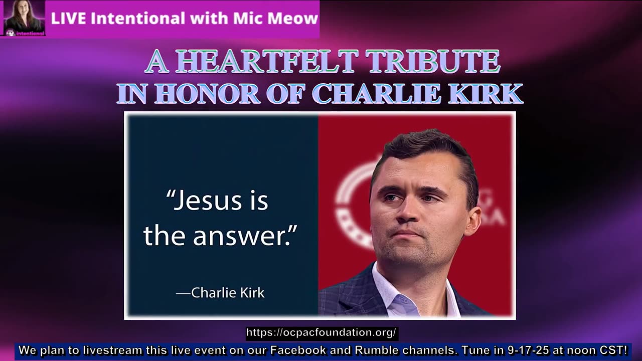 "Honoring Charlie Kirk at OCPAC 9-17-25"