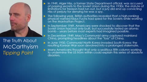Molyneux the Truth about McCarthyism 1- The Prehistory