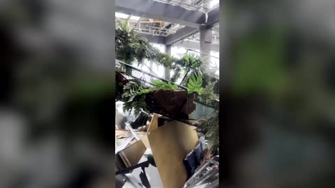 Hurricane Melissa damages roof of Jamaica hotel