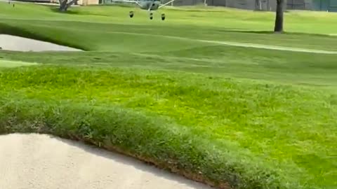 Plane makes an emergency landing at Riviera Country Club in LA