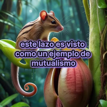 El organismo que ha establecido un vínculo simbiótico con la planta carnívora.