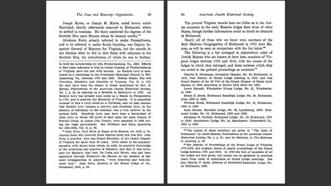 The Jews and Masonry in the United States before 1810 by Samuel Oppenheim (1910) 4 of 6