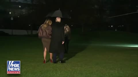 Trump and Melanie Trump Depart the White House en route to Florida for Thanksgiving
