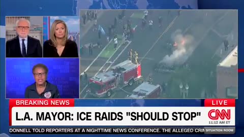 LA mayor COPES when confronted on live TV with facts that bust her narrative