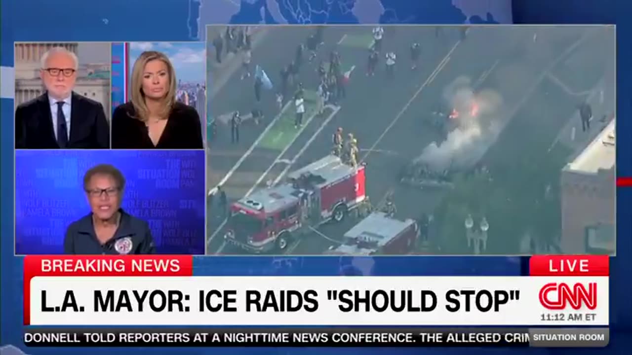 LA mayor COPES when confronted on live TV with facts that bust her narrative