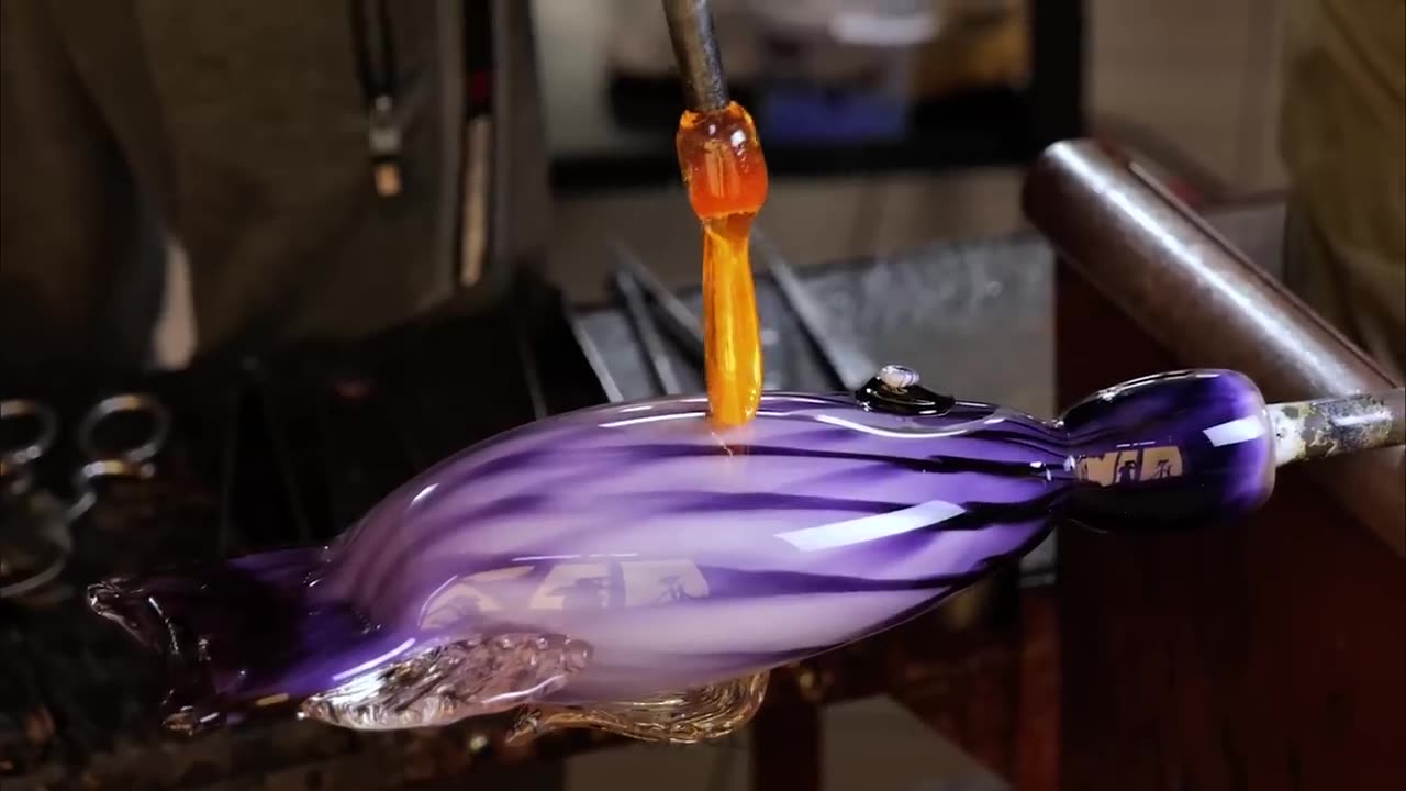 Glass Blowing ASMR || Real Sound of Pro Glass Craftsman || NO TALKING
