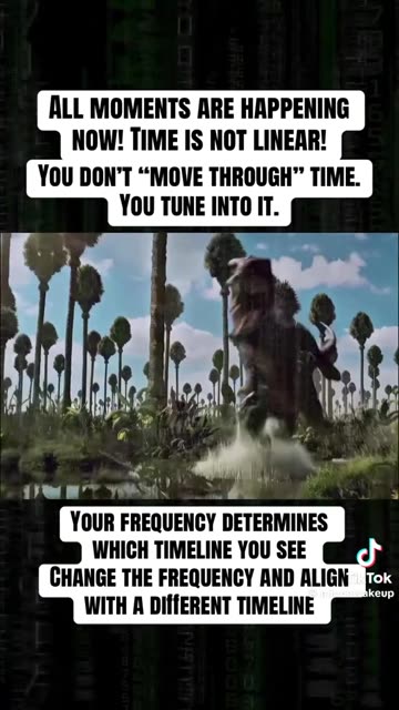 All moments are happening Now. Time is not linear. You dont "move through" time you tune into it!