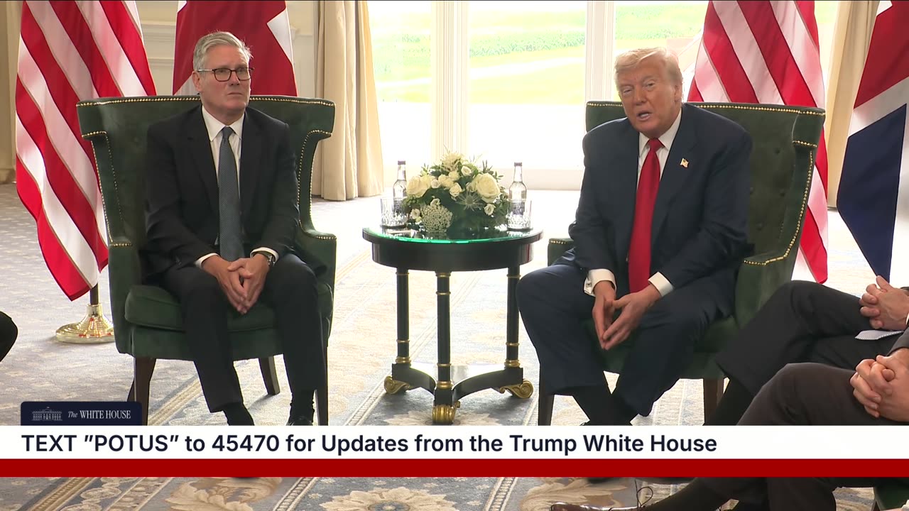 President Trump Participates in a Bilateral Meeting with the Prime Minister of the United Kingdom