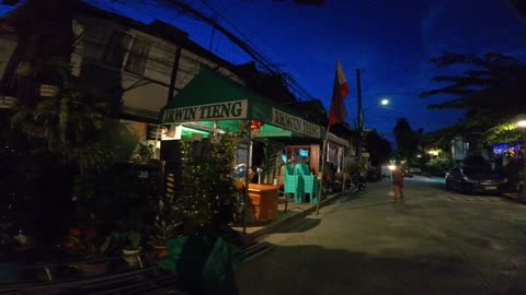 Silent Night on Conchu Street in Manila City in the Philippines