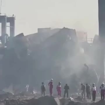 World News: Footage from the Port of Rajai, Iran On April 26, explosive chemicals