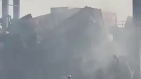World News: Footage from the Port of Rajai, Iran On April 26, explosive chemicals