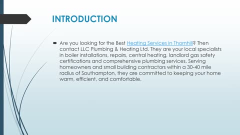 Best Heating Services in Thornhill