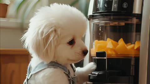 This Puppy's Got Its Own Juice Bar